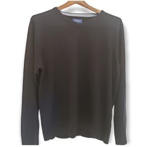 APT. 9 Blue Slim Fit Merino Wool Blend Men's Long Sleeve V Neck Sweater XL